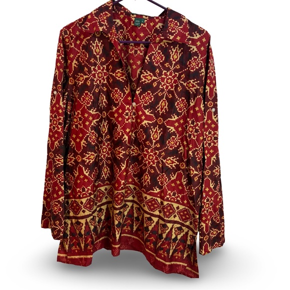 Lauren Ralph Lauren Tops - Lauren Ralph Lauren southwest print tunic cotton top NWT